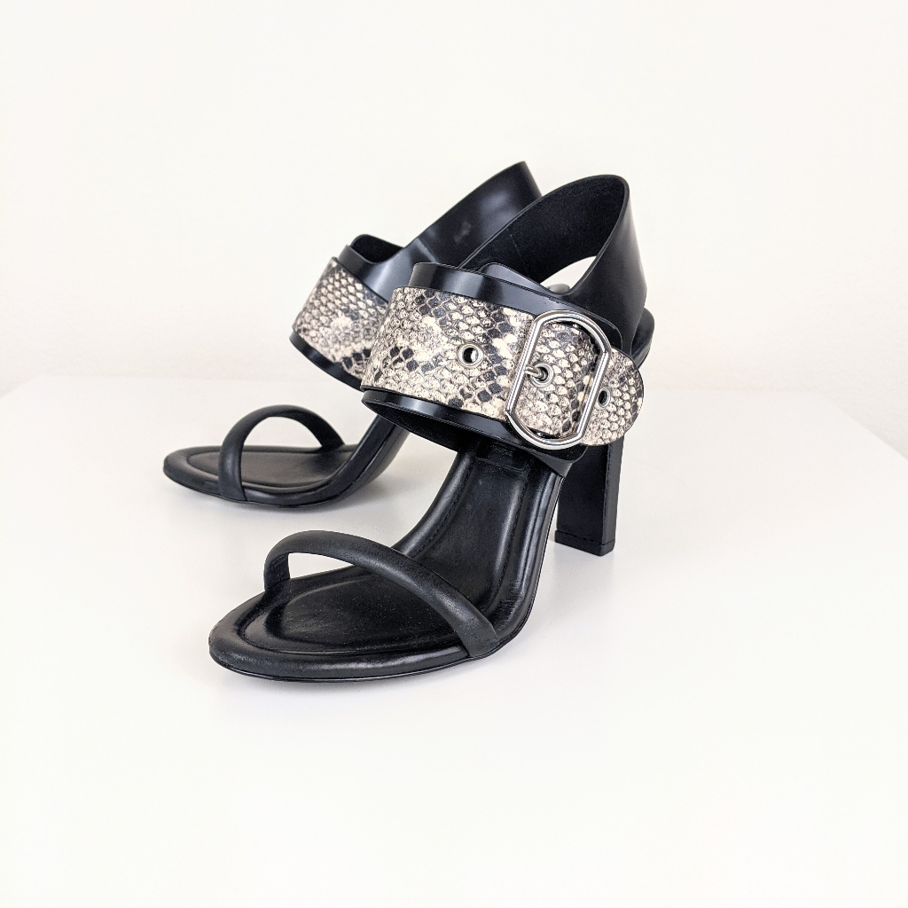 Bcbgmaxazria Nell Embossed Python Sandal